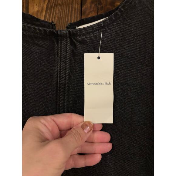 Abercrombie & Fitch Black Midi Dress - Picture 5 of 6